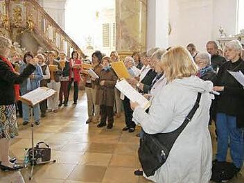 Der Chor des Dekanats Coburg umrahmte den Gottesdienst musikalisch.  Foto: Andreas Welz