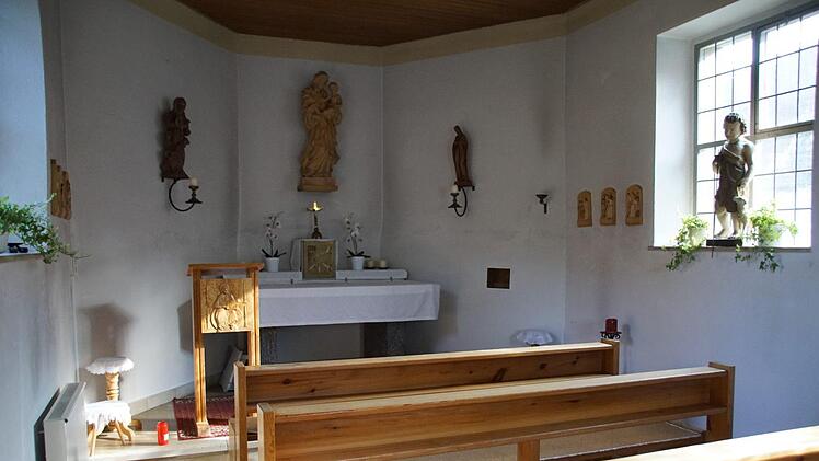 Blick in die Josefskapelle, in der normalerweise immer am ersten Montag des Monats eine Messe gefeiert wird