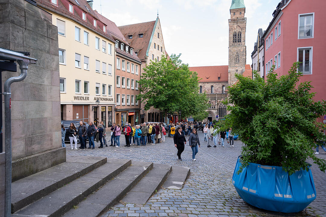 Nürnberg erstrahlte in BLAU.