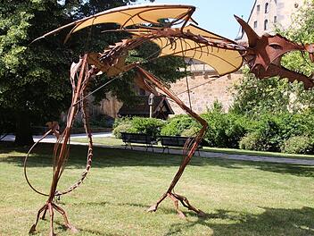 Zeit der Drachen auf der Veste Coburg: Mit einer Skulptur  von Drachenschmied Udo Geisel aus Marburg. Carolin Herrmann