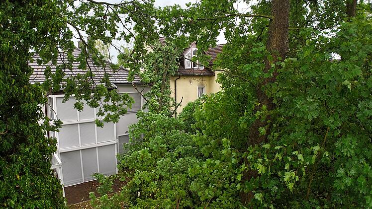Unwetter w&uuml;tet im Raum Schwabach - Bilder zeigen Ausma&szlig;