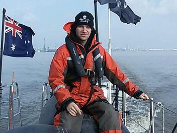 Sven Höreth bei der Einsatz-Vorbereitung. Foto: Sea Shepherd