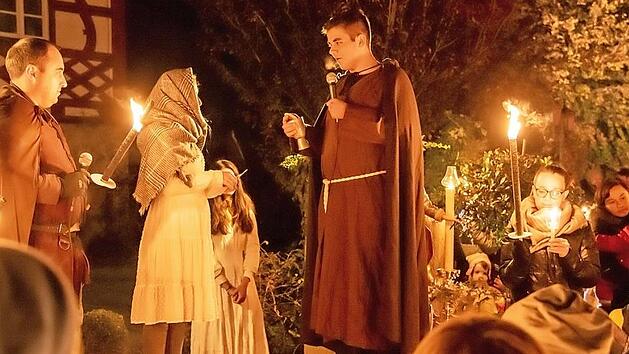 Anhand von vier Theatergeschichten wurde die Geschichte der heiligen Barbara erz&auml;hlt. Foto: privat