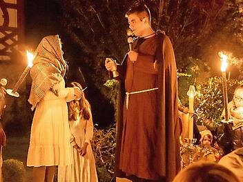 Anhand von vier Theatergeschichten wurde die Geschichte der heiligen Barbara erz&auml;hlt. Foto: privat