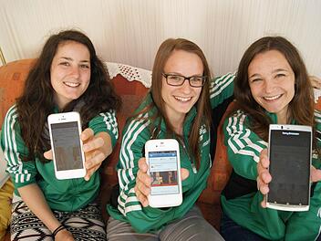 Jana Schuhmann, Franziska Heil und Madlen Sixt (alle 18 Jahre jung) sind bestens vernetzt. Foto: Beatrix Lieb