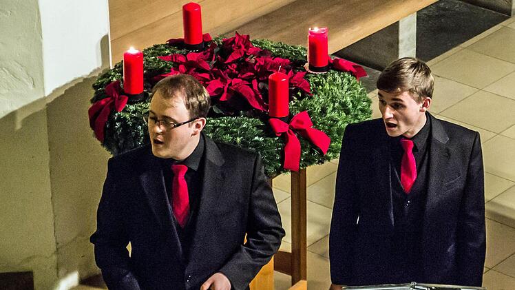 Ehemalige Thomaner begeistern die Coburger "Musikfreunde": Das "Ensemble Nobiles" gastierte in der Heilig-Kreuz-Kirche. Foto: Jochen Berger