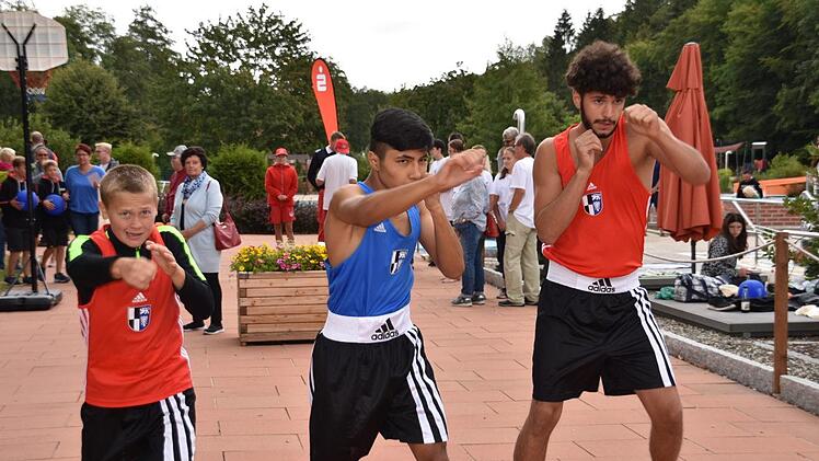 Die Boxabteilung des ATS pr&auml;sentierte sich. Foto: Uschi Prawitz