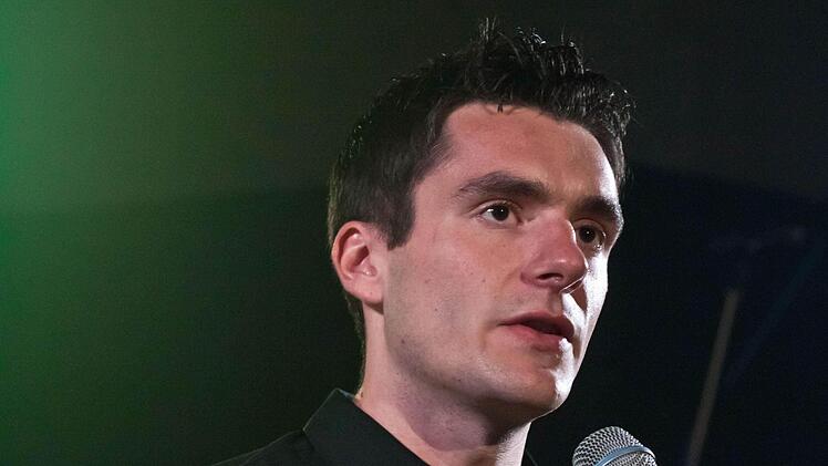 Leopold Vollmann vom Hochschulkabarett "Schlagwort".