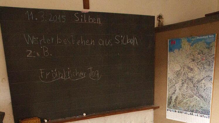 Eine Schiefertafel Foto: Josef Hofbauer