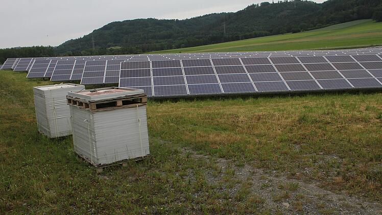 Die Solaranlage an der Bundesstraße kann erweitert werden. Die Untersteinacher Räte gaben grünes Licht für die Firma Südwerk. Außerdem genehmigten sie einen neuen Solarpark in Gumpersdorf. Er wird von der Firma Münch aus Rugendorf realisiert. Foto: Sonny Adam