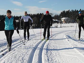 Ob klassischer Langlauf oder Skating: Am Walberngrüner Gletscher kommen Wintersportler auf ihre Kosten. Zurzeit herrschen traumhafte Bedingungen. Fotos: Alexander Hartmann