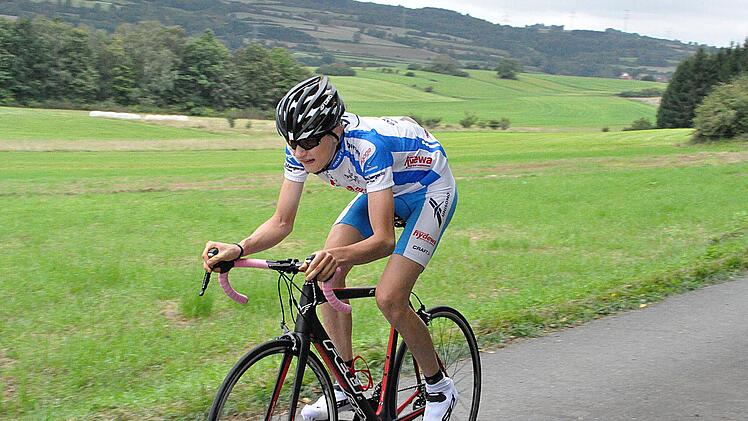 Schnellster am Berg nach Vogtendorf war der 19-jährige Benedikt Helbig von der BikeSportBühne (BSB) Bayreuth.