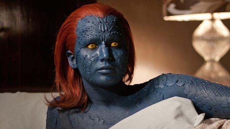 Als Raven alias Mystique übernahm Lawrence 2011 eine Rolle im "X-Men"-Franchise.