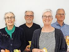 Der neue Vorstand: (von links) Waltraud Finckh (Beisitzerin); Wolfgang Haupt (Kassierer); Bianca Key (1. Vorsitzende) und Oliver Key (Schriftf&uuml;hrer). Es fehlt Elke Brand (2. Vorsitzende).