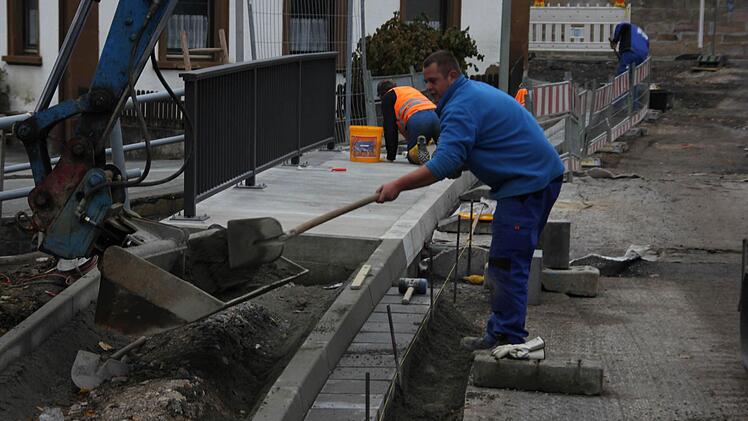 Blick auf die Baustelle in Hummendorf Foto: Friedwald Schedel