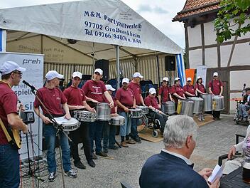 Die Bildhäuser Blechtrommler. Fotos: Hanns Friedrich