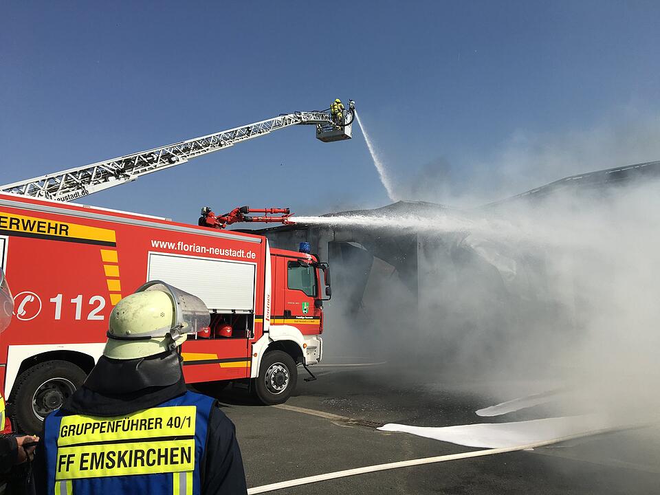 Zimmerei in Vollbrand