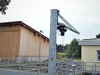 Das neue Salzlager an der Kläranlage würde sich für ein Storchennest eignen.
