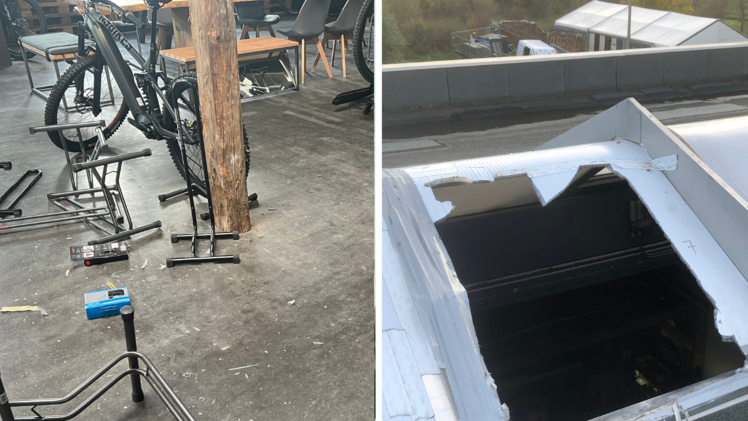 Einbruch in Fahrradgeschäft