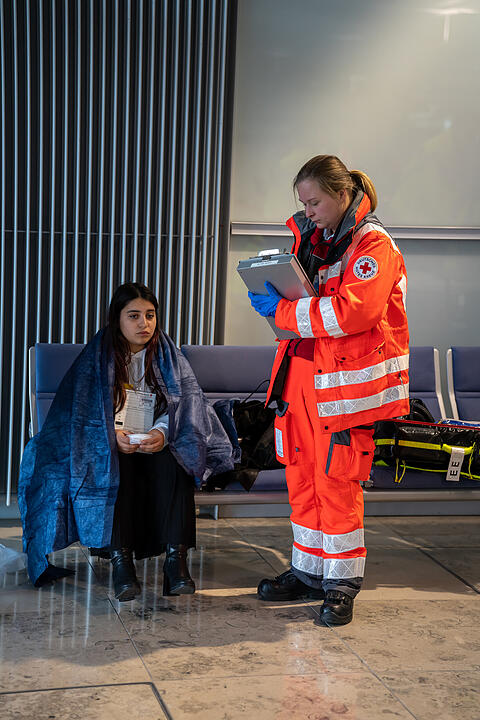 Großübung am Nürnberger Flughafen