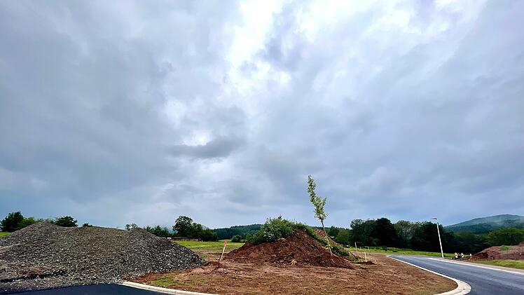 In der Altglashüttener Straße bis zur Einmündung in das Baugebiet "Oberer Kapellenweg" in Wildflecken soll der bisherige Wirtschaftsweg erneuert und ein Gehweg weitergeführt werden. Foto Sebastian Schmitt