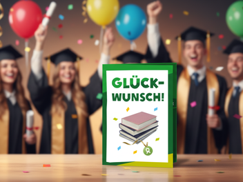Die Gl&uuml;ckwunschkarte zur bestandenen Pr&uuml;fung schenkt doppelte Freude &ndash; f&uuml;r die Absolventinnen und Absolventen sowie f&uuml;r Menschen, die durch deine Unterst&uuml;tzung bessere Bildungschancen erhalten. Gemeinsam feiert ihr Erfolg und Zukunft.
