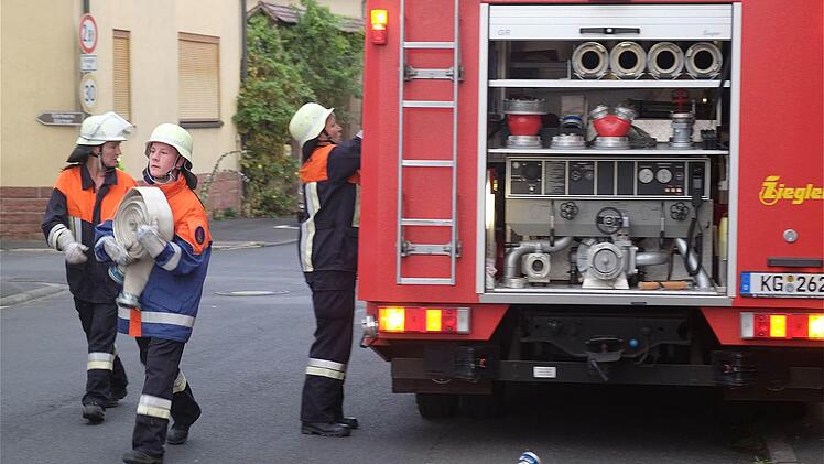 Die Herbstübung der Feuerwehr fand heuer in Westheim statt. Foto: Gerd Schaar
