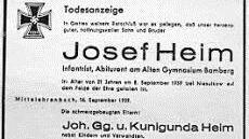 Der erste Gefallene im Landkreis