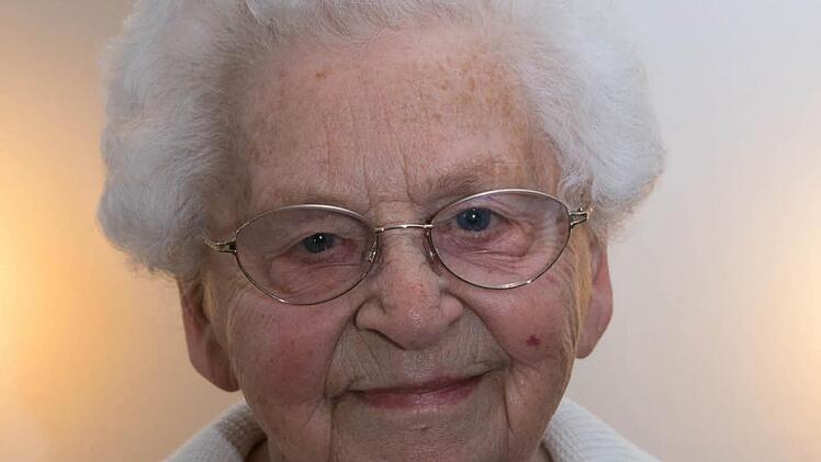Die Jubilarin Margarete "Gretel" Brehm aus Haßfurt feierte runden Geburtstag. Foto: Ulrike Langer