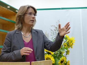 Annette Prechtel in der Nominierungsversammlung Foto: Pauline Lindner