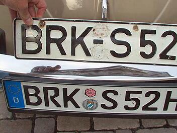 Auch in Bad Brückenau ist die Wiedereinführung der alten Kfz-Kennzeichen ein Thema.