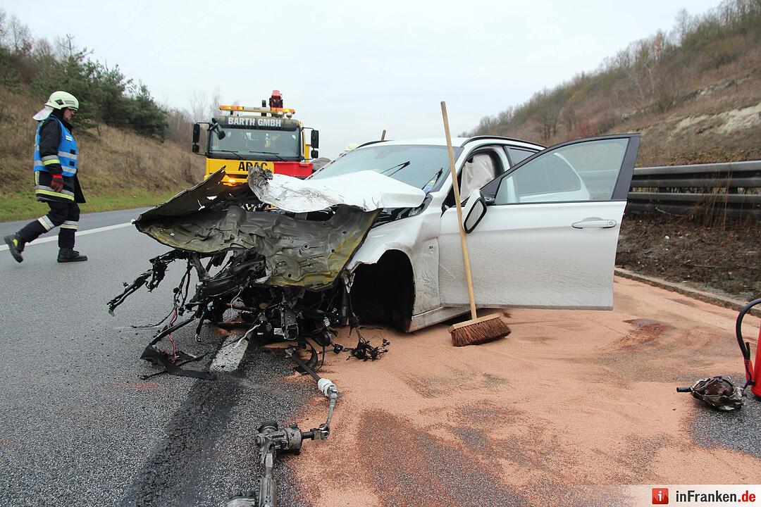 Unfall auf der A70