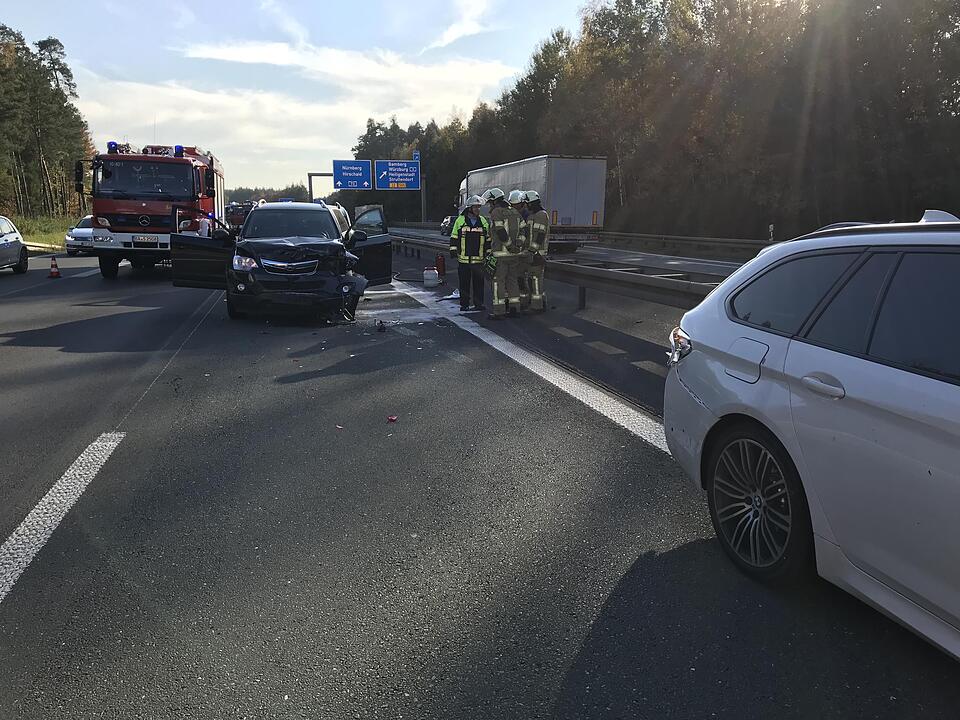 A73 bei Bamberg: Karambolage verursacht Riesenstau