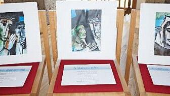 Drei Stationen des Kreuz- und Osterwegs von Doris Hopf Foto: Marion Eckert