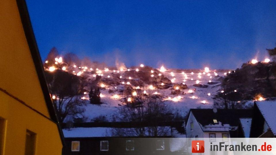 Beschluss der Ewigen Anbetung in Pottenstein - Lichterfest  in der Fränkischen Schweiz