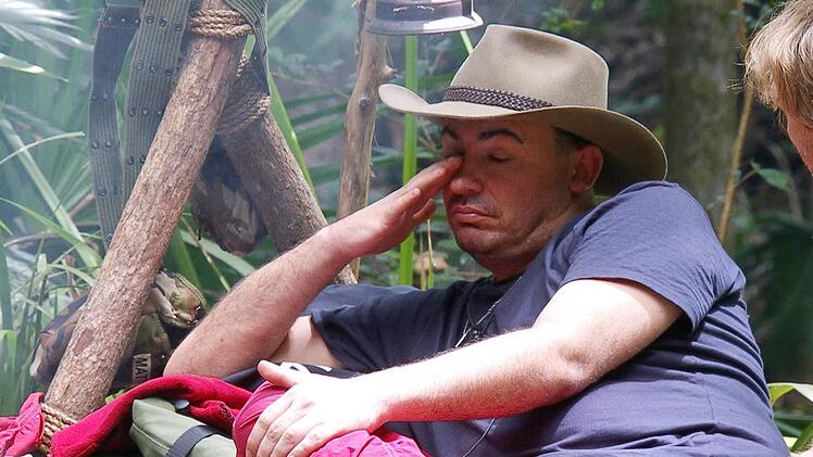 Matthias Mangiapane war nach der zweiten Dschungelprüfung nicht mehr so selbstbewusst. Foto: RTL