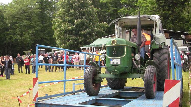 Jede Menge Oldtimer-Traktoren waren beim Treffen der historischen Schlepper in Gelbsreuth zu bestaunen. Foto: Stephan Tiroch
