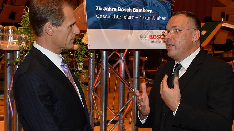 Hoffmann und Denner im Gespräch Foto: Ronald Rinklef
