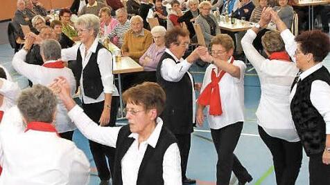 Die Tanzgruppe unterhielt das Publikum.  Foto: Mathias Erlweinf