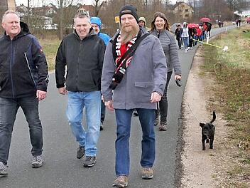 Wanderer aus der ganzen Region nahmen an den 36. Internationalen Volkswandertagen der Wanderfreunde Kreuzberg-Hallerndorf teil. Foto: Mathias Erlwein