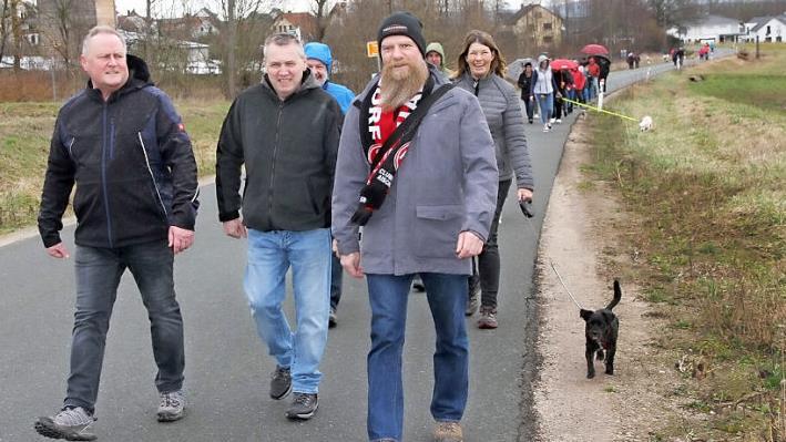 Wanderer aus der ganzen Region nahmen an den 36. Internationalen Volkswandertagen der Wanderfreunde Kreuzberg-Hallerndorf teil. Foto: Mathias Erlwein