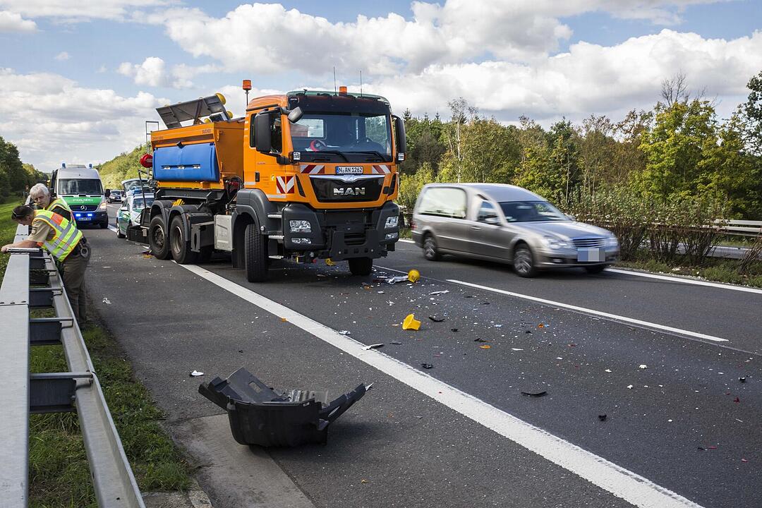 Lkw-Unfall auf der A70
