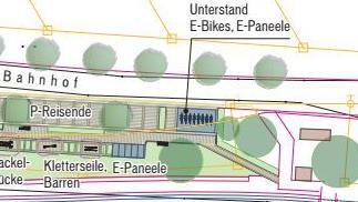 So soll es einmal am Bahnhofsgelände in Elfershausen aussehen (Teil 2).