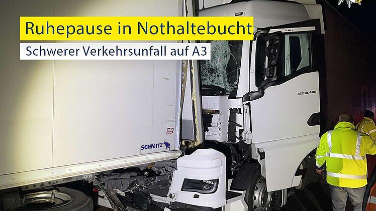 Lkw-Unfall bei Erlangen sorgt für Sperrung auf A3