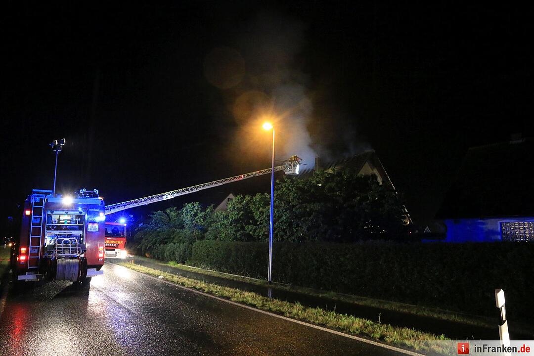 Blitzeinschlag in Gernach