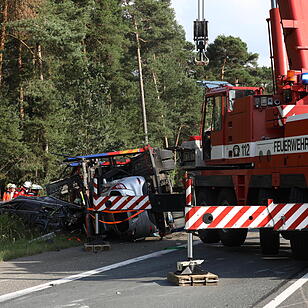 Schwerer Lkw-Unfall auf der A9