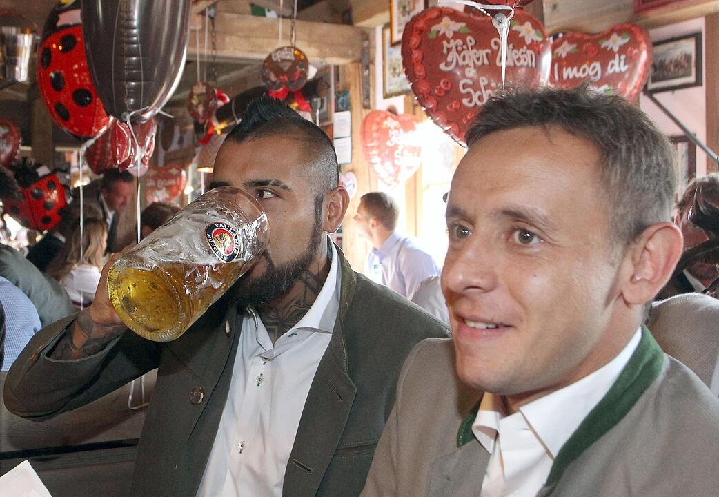 Wiesn-Besuch des FC Bayern München