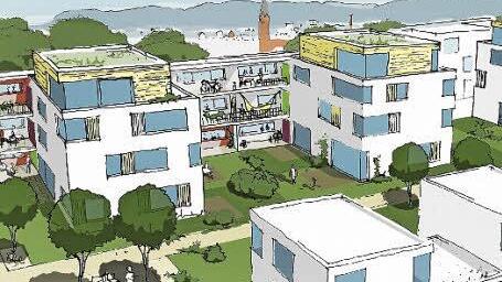 Geschossbebauung als Lärmriegel: Die Planung für das Megalithgelände ist umstritten.