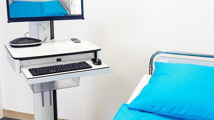 So sieht der Visitenwagen mit Kamera und Monitor aus.