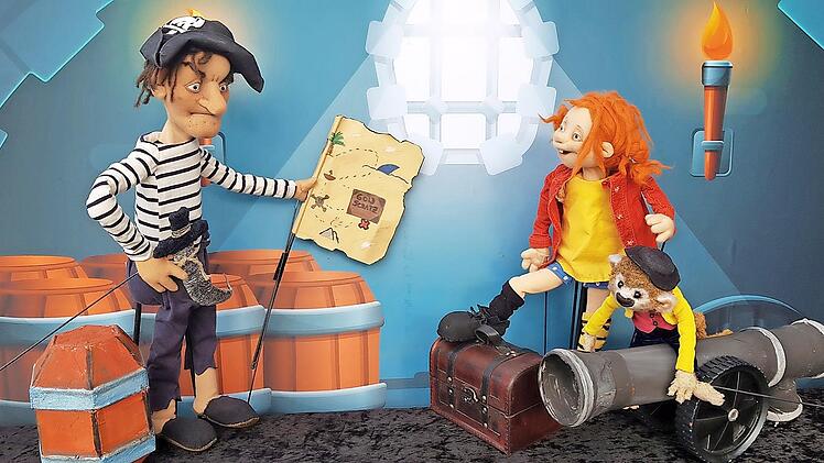 Pippi trifft auf auf ihrer Reise auf Messer-Jocke.
